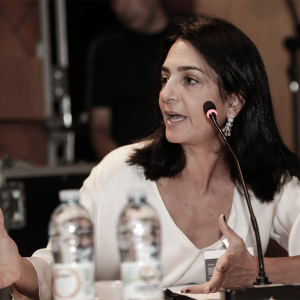 Advogada Flávia Rahal fala em evento do IDDD