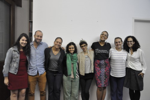 Da esq. para dir.: Thais Nascimento e Guilherme Perisse do Instituto ALANA, Daniella Meggiolaro, diretora do IDDD, Marina Dias, diretora executiva do IDDD, Marília Fabbro de Moraes (IDDD), Bárbara Correia (IDDD), Eloísa Machado, professora da FGV e Raquel da Cruz Lima, do ITTC